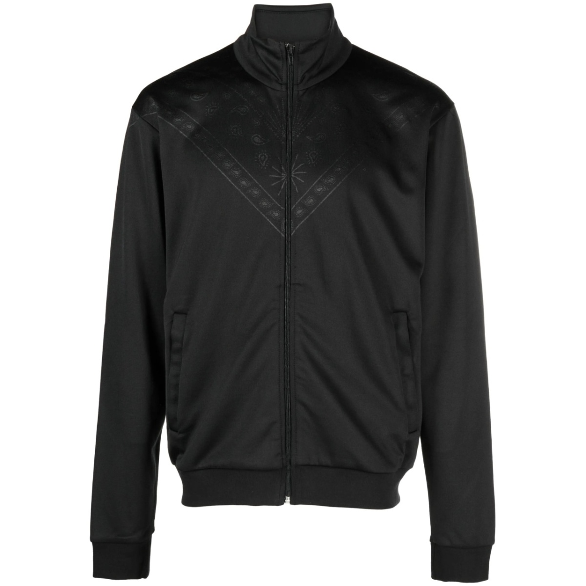 bandana-print track jacket