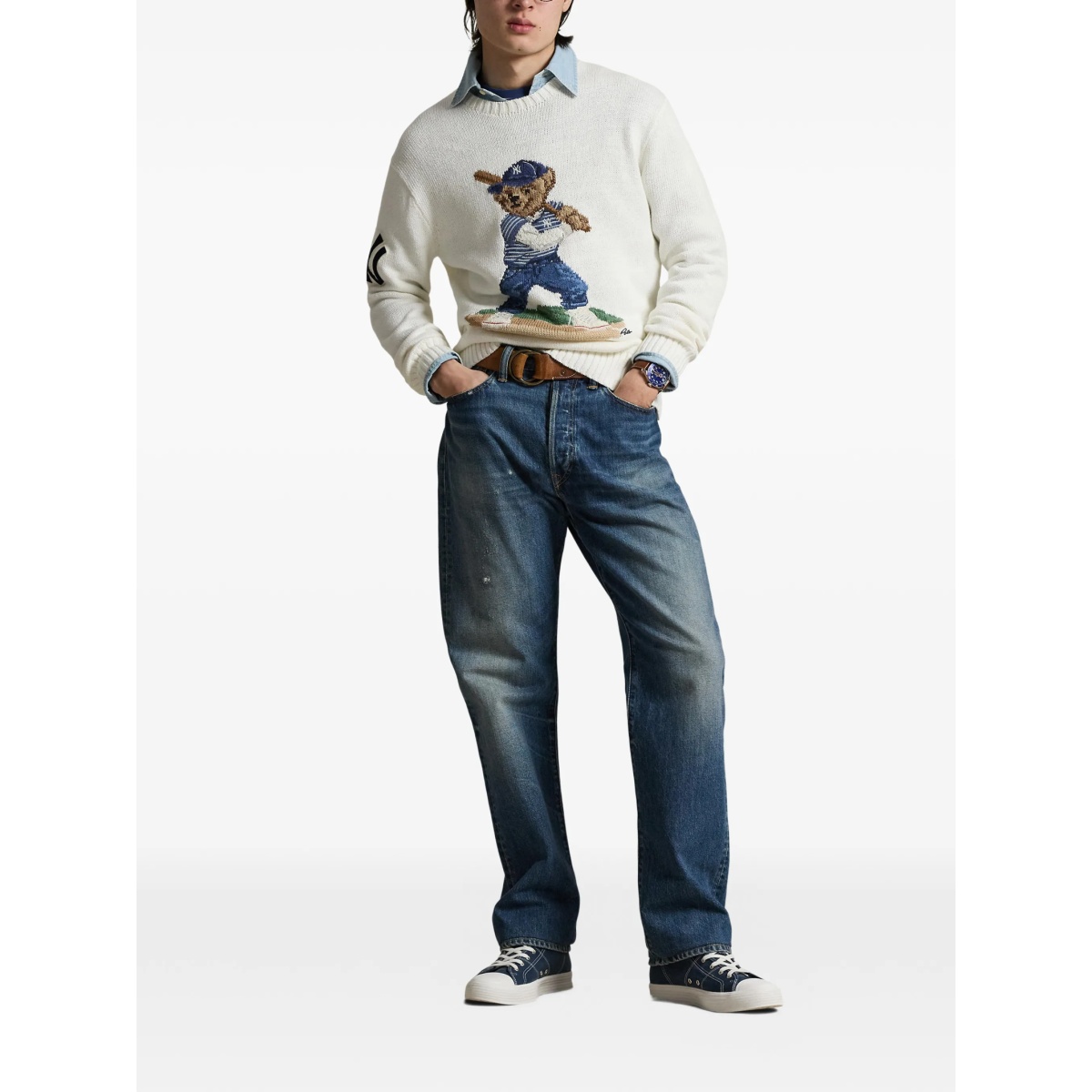 bear graphic sweater - Img 2