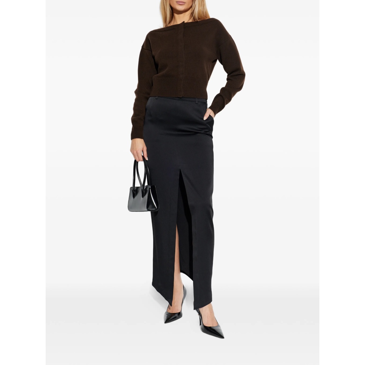 boat-neck cardigan - Img 2