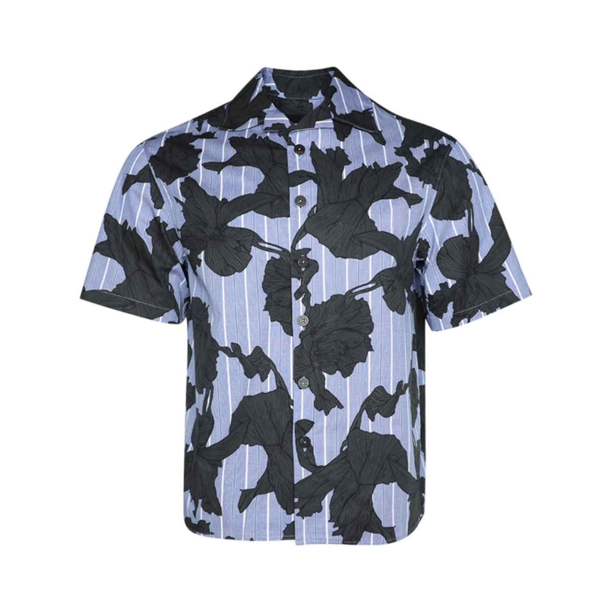 Bold flowers-print shirt