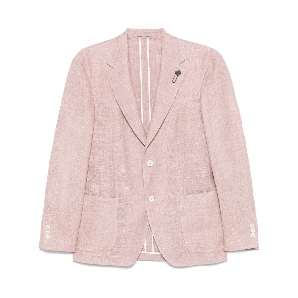 brooch-detail blazer