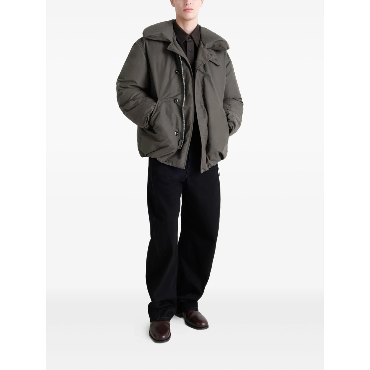bubble-collar puffer jacket - Img 2