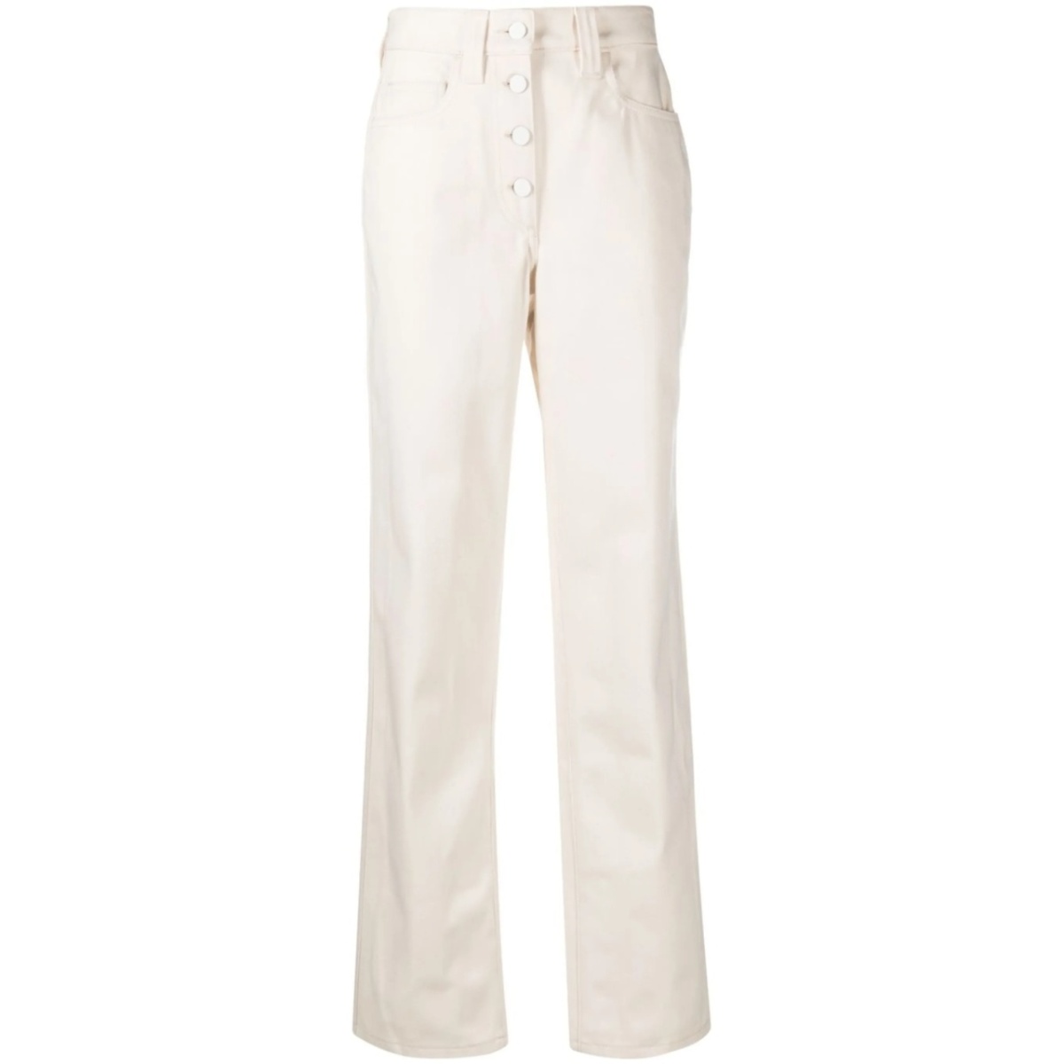 button-fly flared jeans