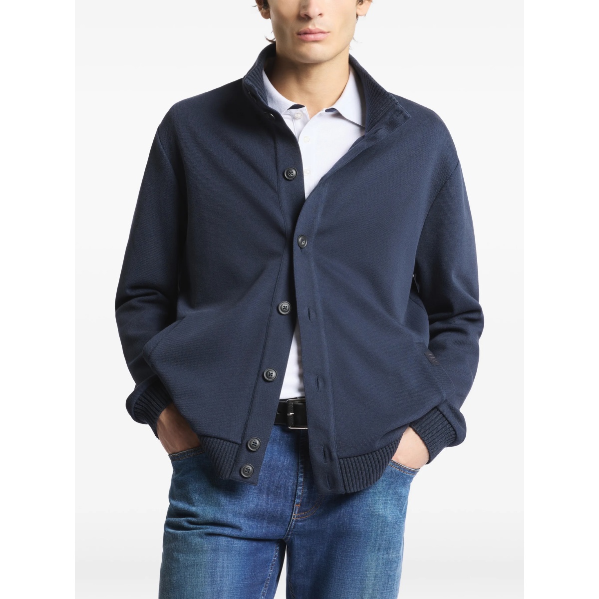 button ribbed cardigan - Img 3