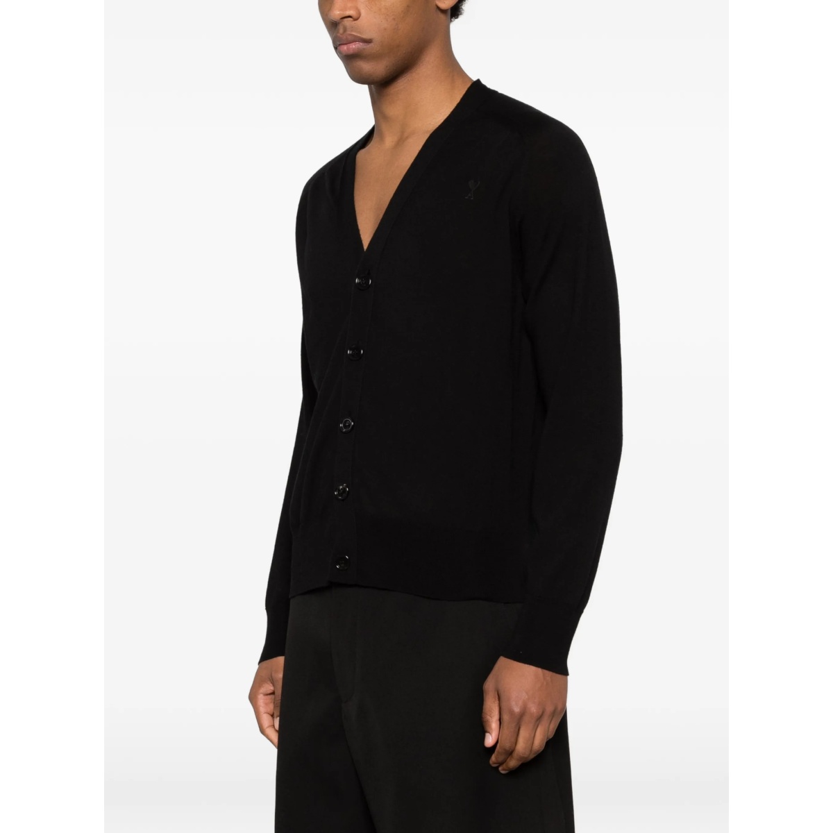 button V-neck cardigan - Img 3