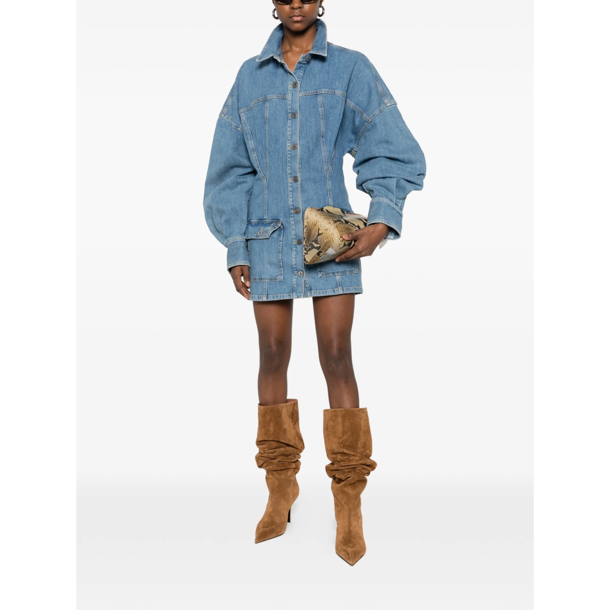 buttoned mini dress - Img 2