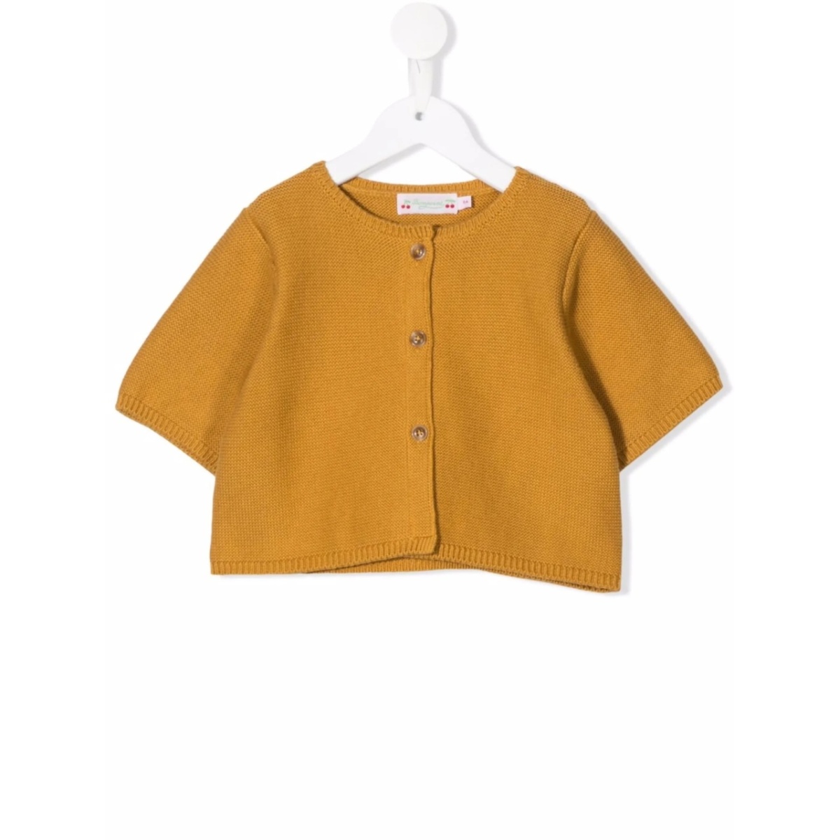 buttoned short-sleeve cardigan
