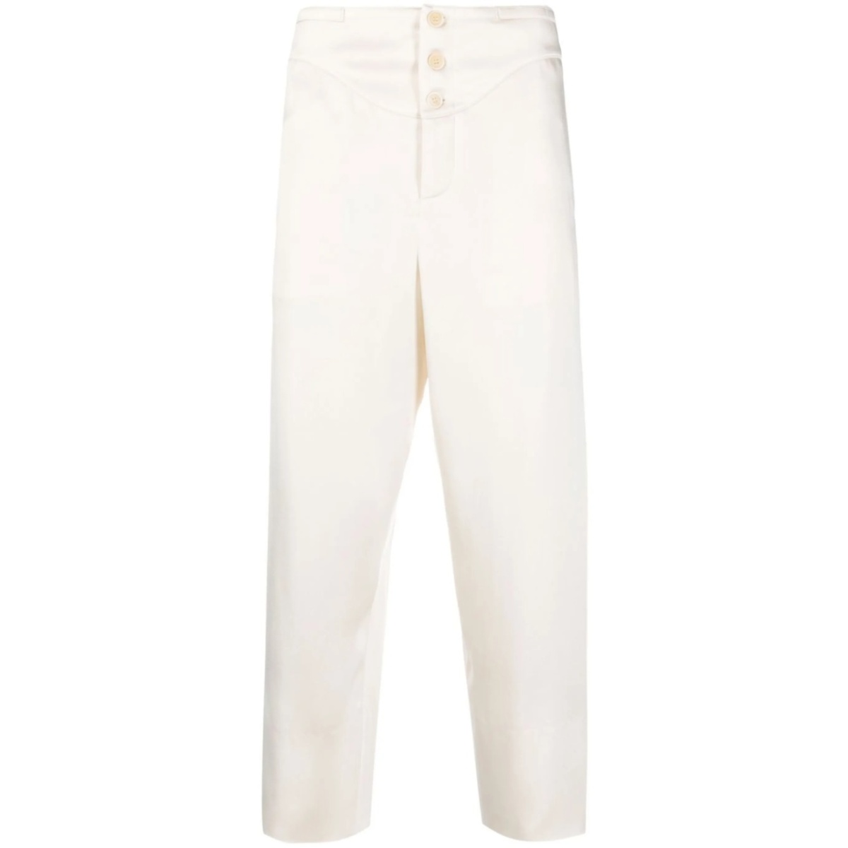 buttoned slim trousers