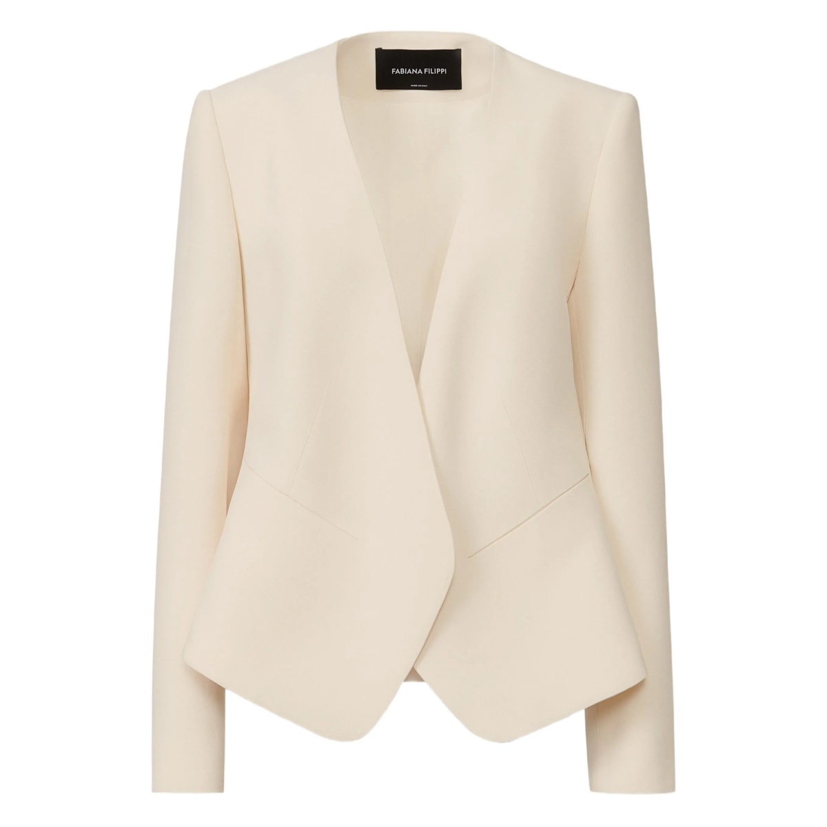 Cady asymmetric-hem jacket