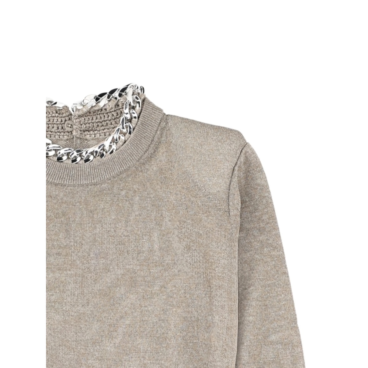 chain-detail sweater - Img 2