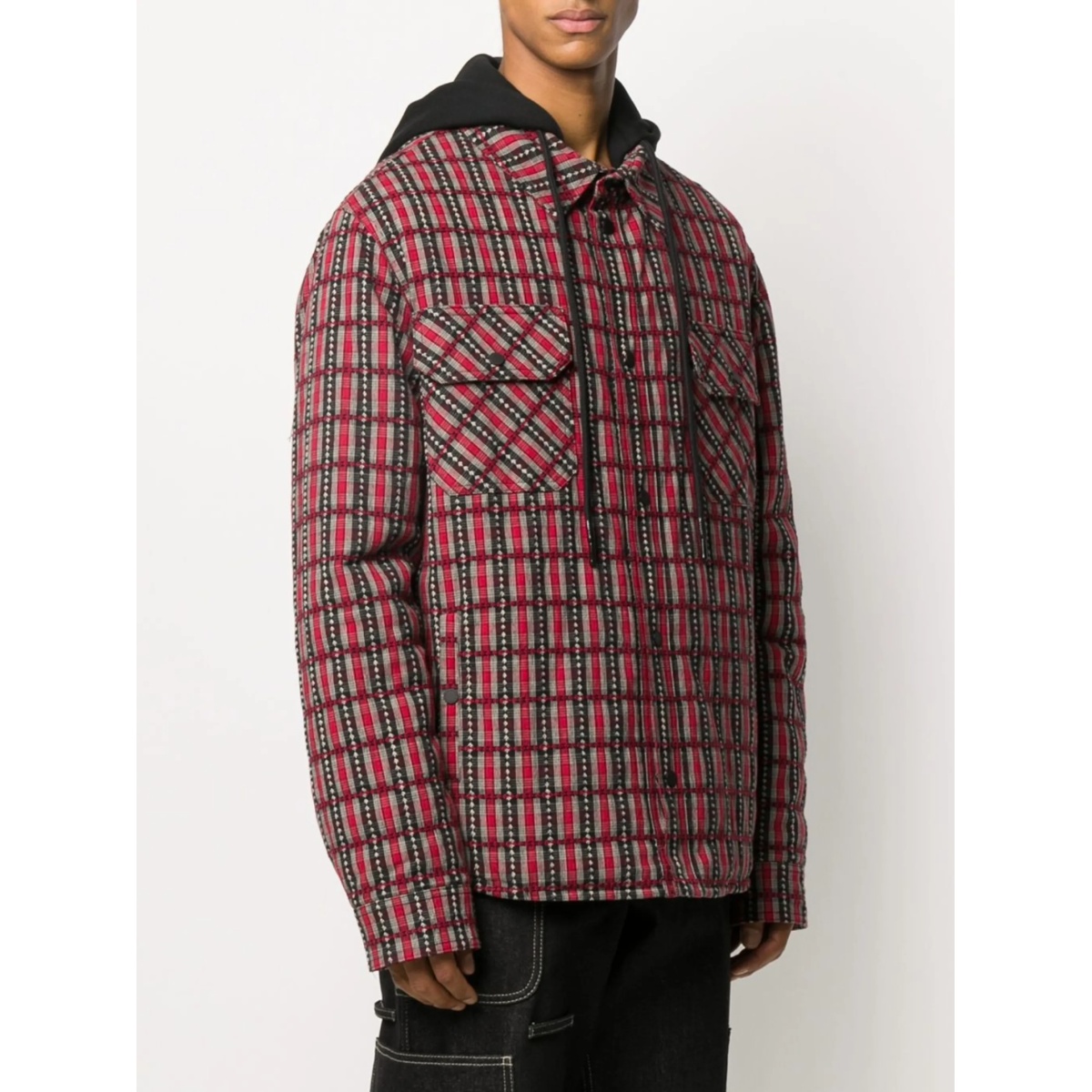 check hooded jacket - Img 3