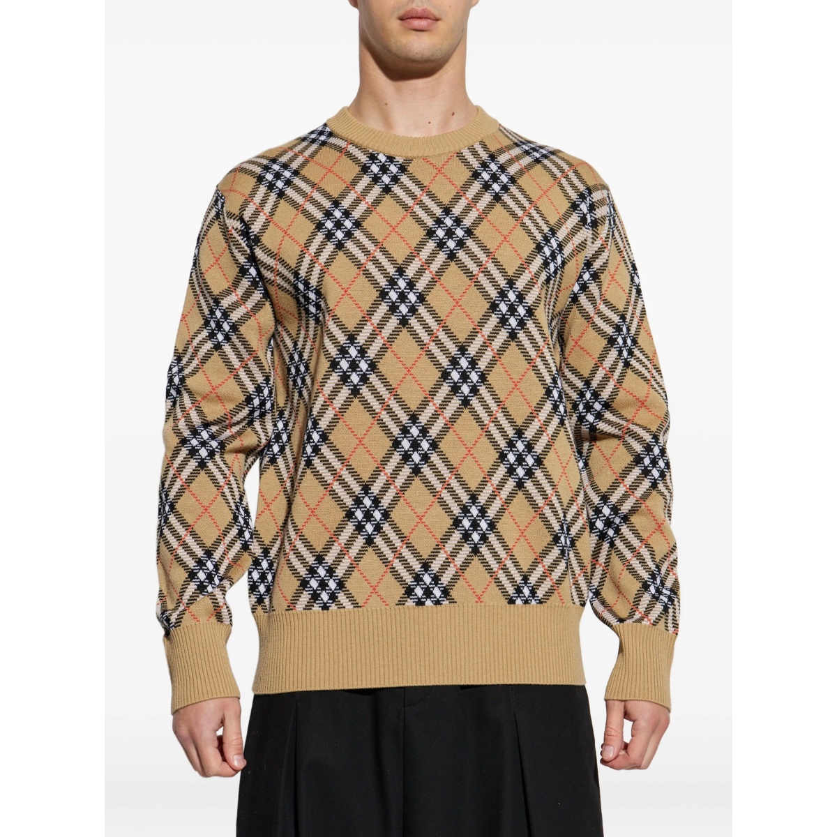 check-pattern sweater - Img 3