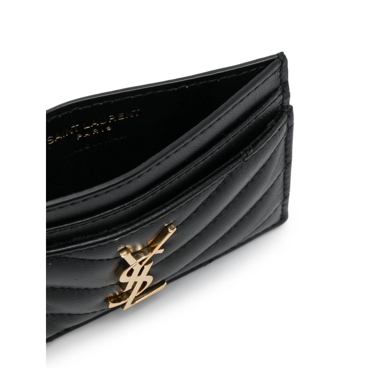 chevron-quilted leather cardholder - Img 3