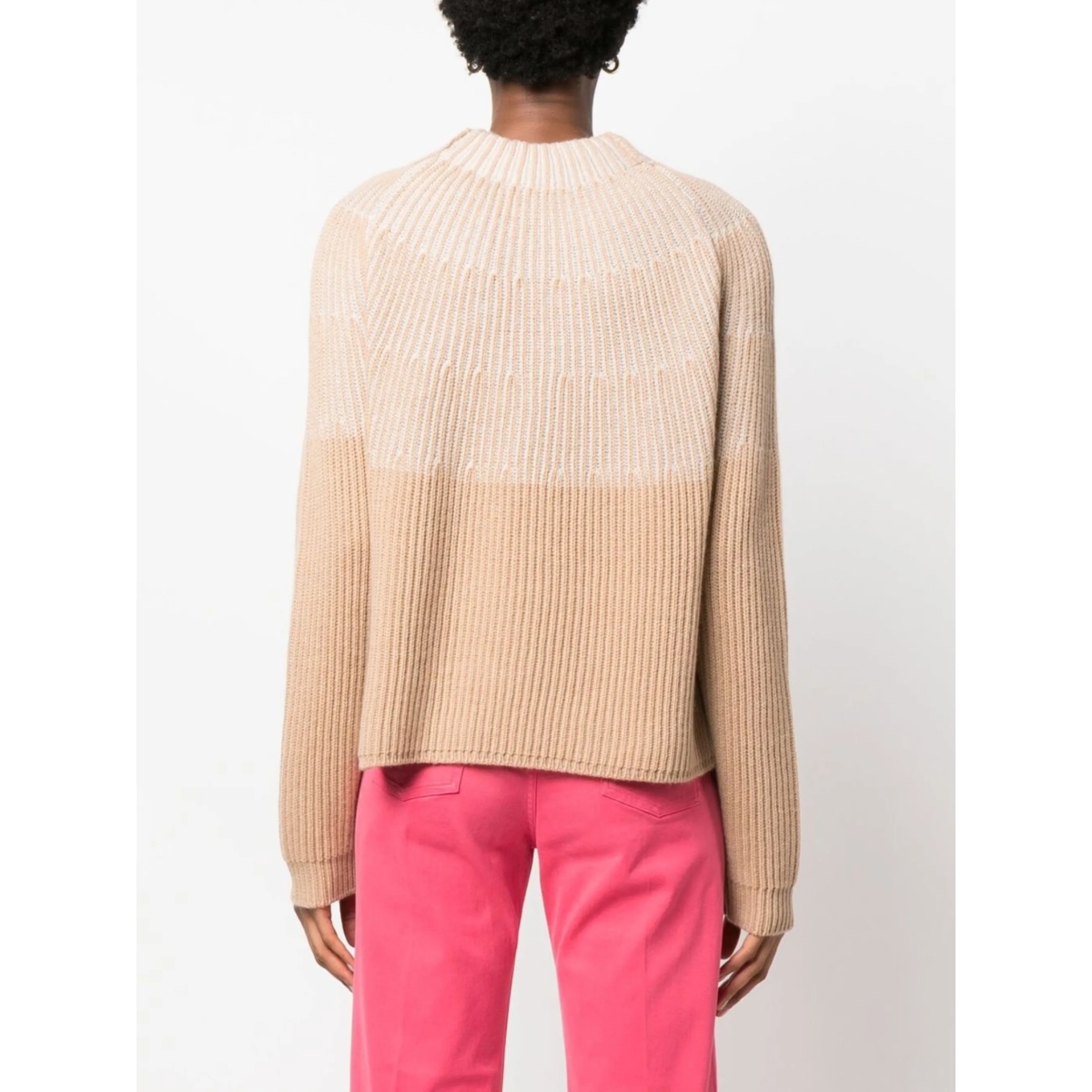 colour-block cashmere jumper - Img 4