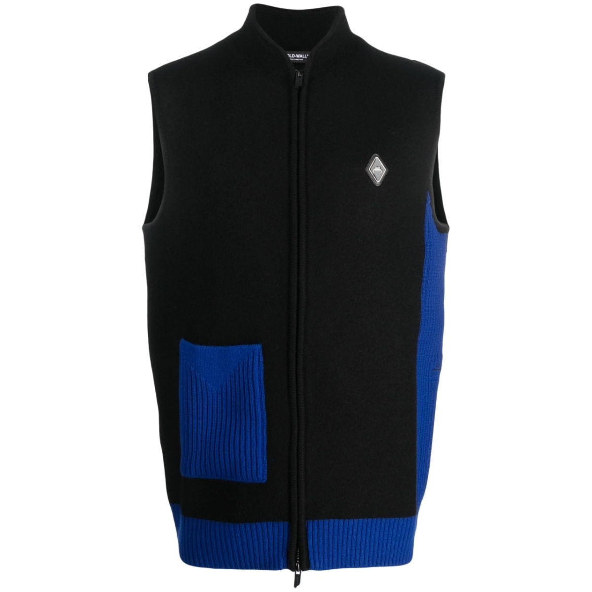 colour-block panelled gilet
