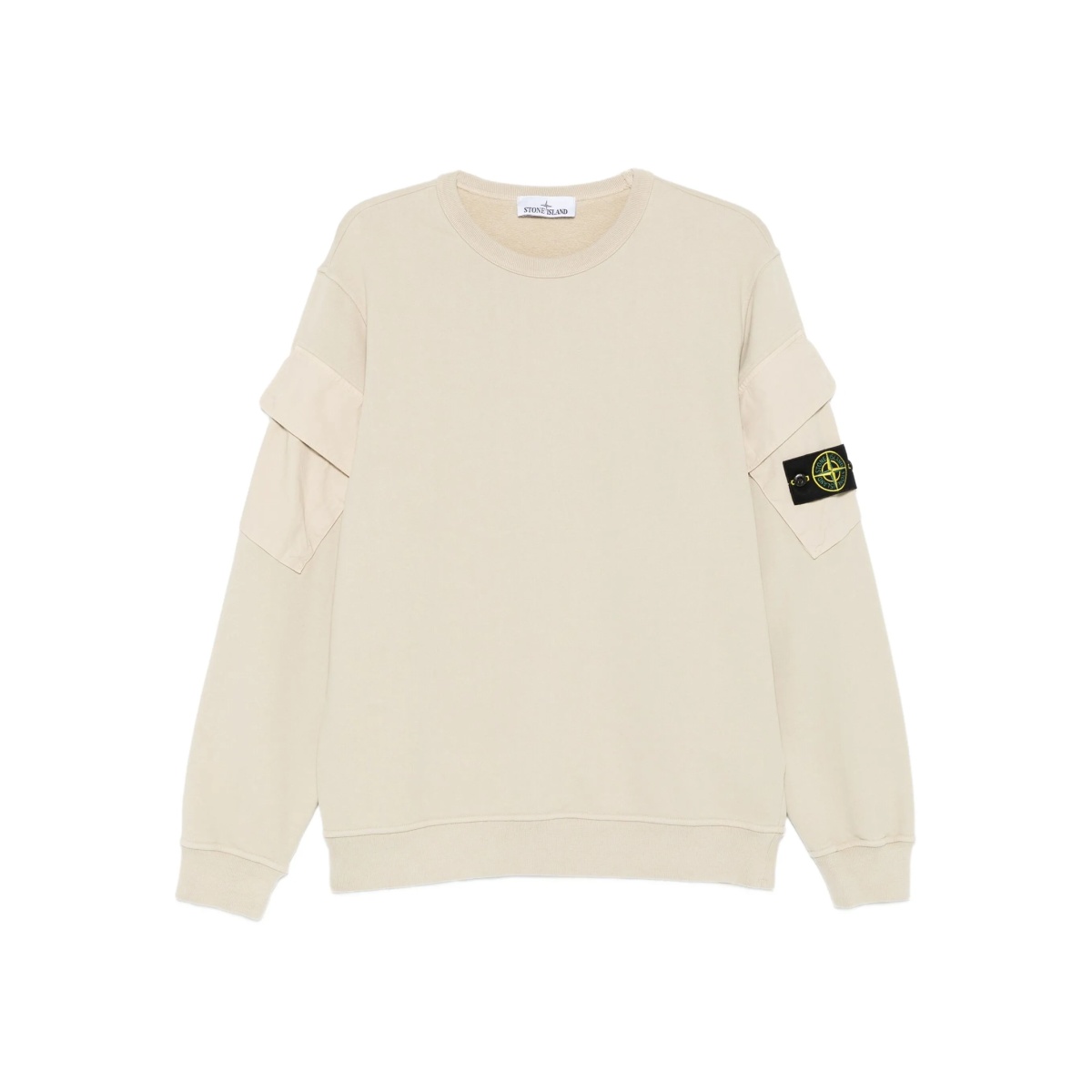 Compass-badge cotton sweatshirt