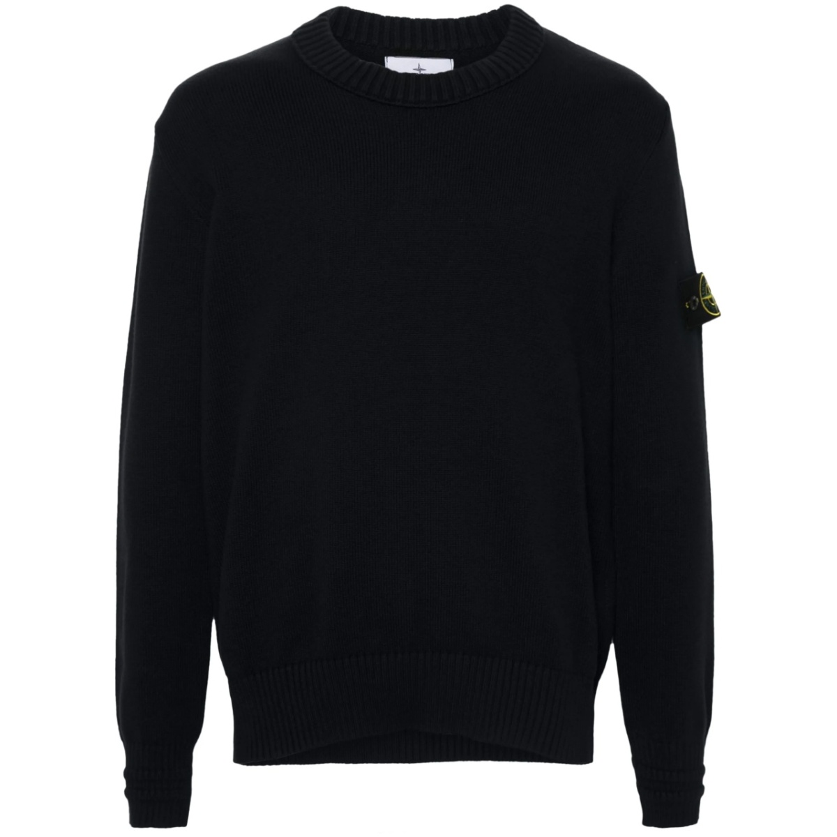 Compass-badge sweater