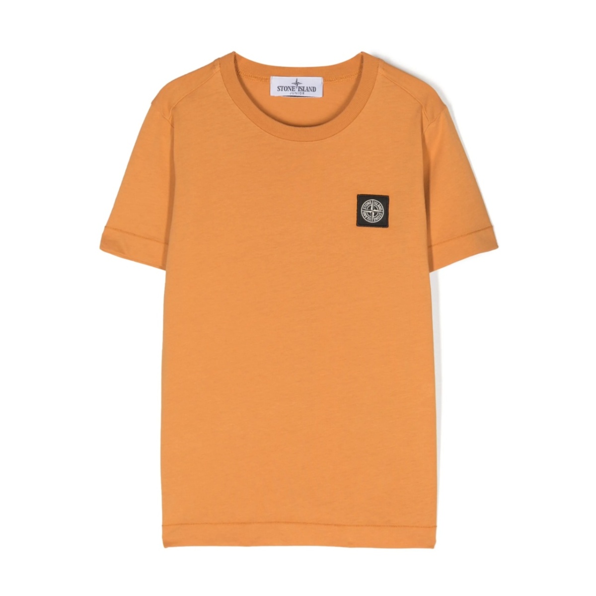 Compass-patch cotton T-shirt