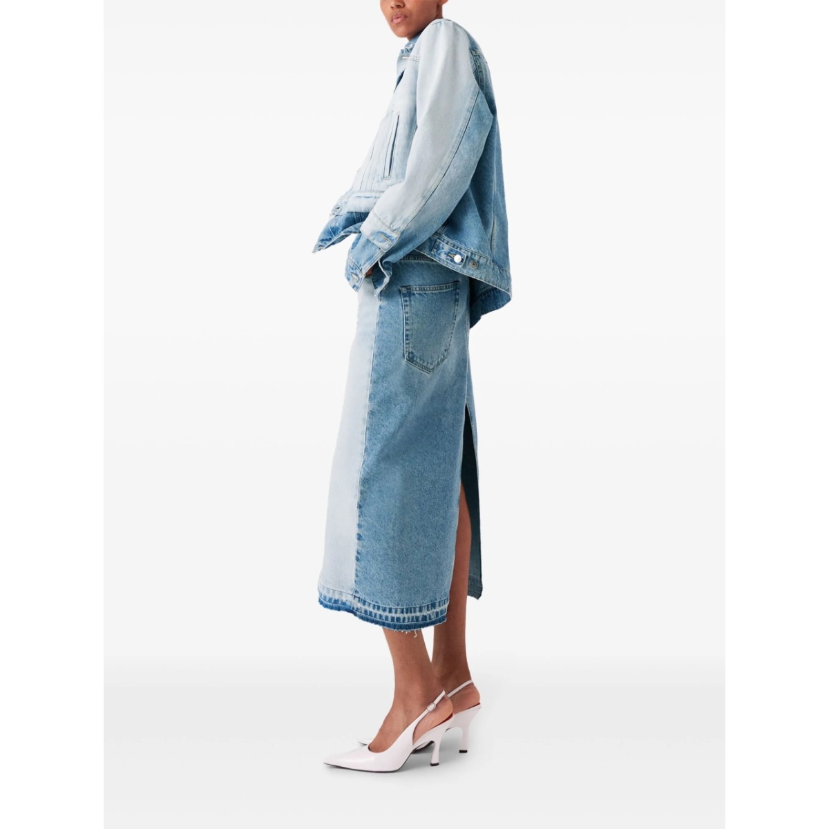cotton midi skirt - Img 3