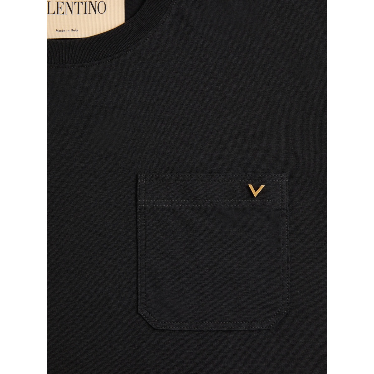 cotton T-Shirt with Vgold - Img 3