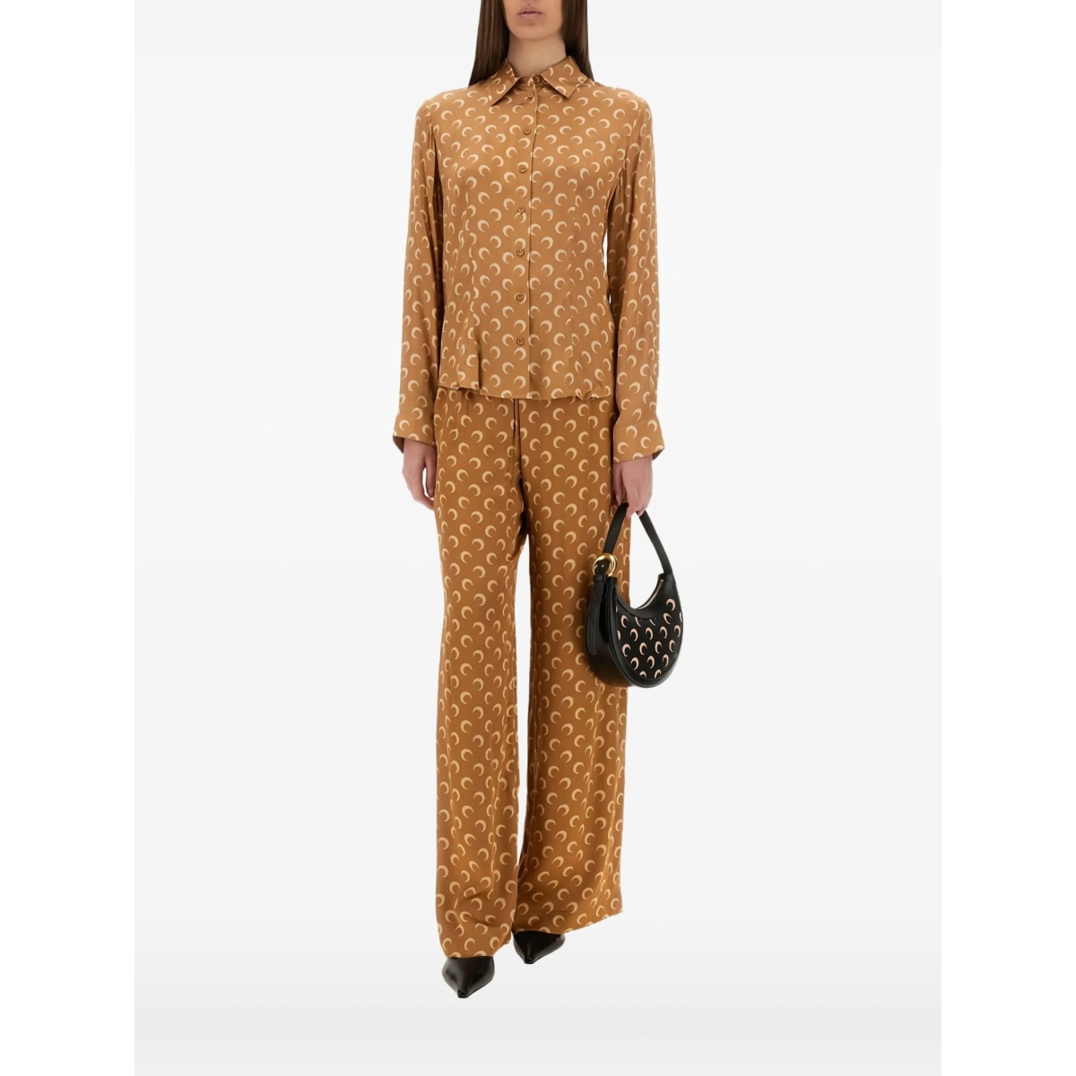 crescent moon-print shirt - Img 2