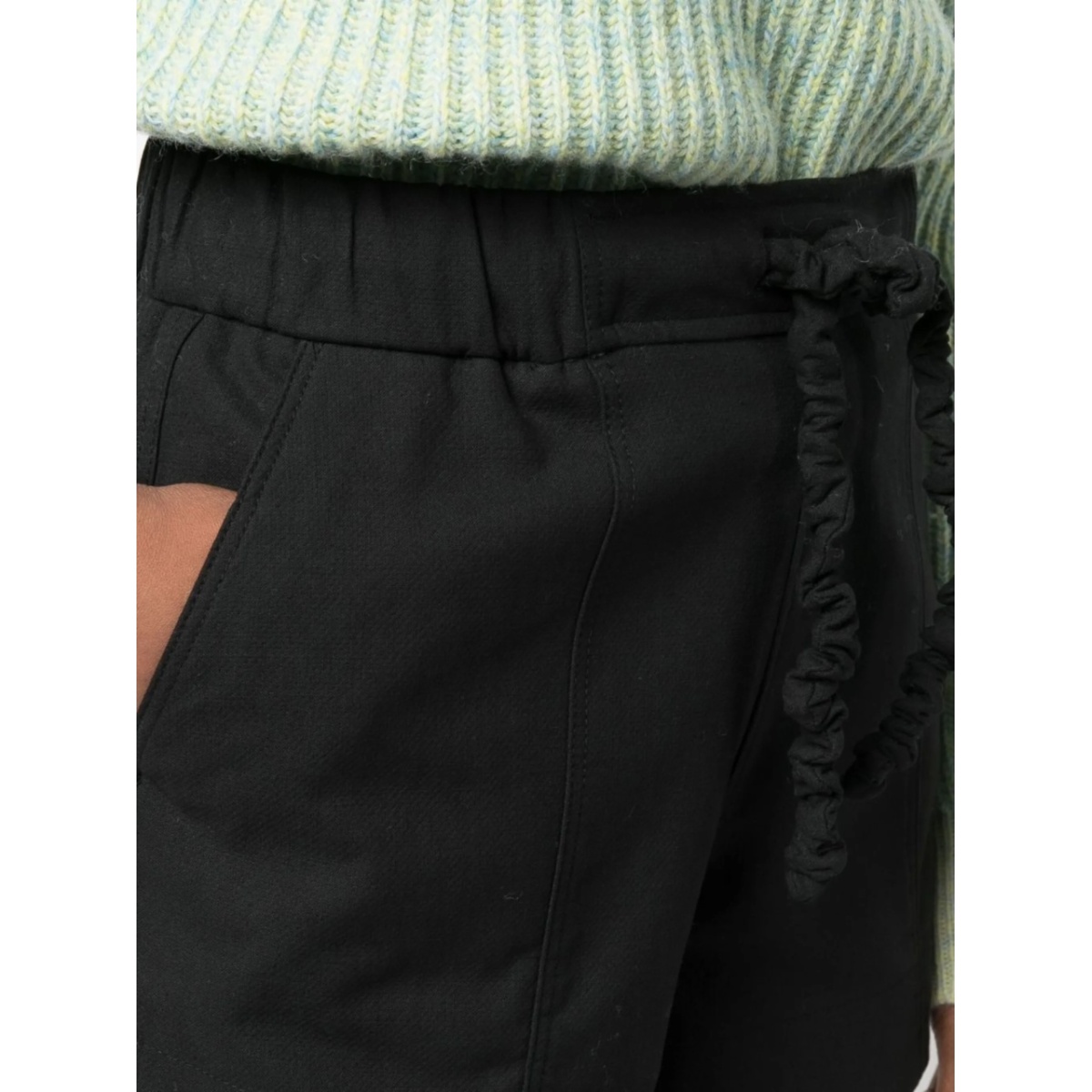 crinkled drawstring-detail shorts - Img 5