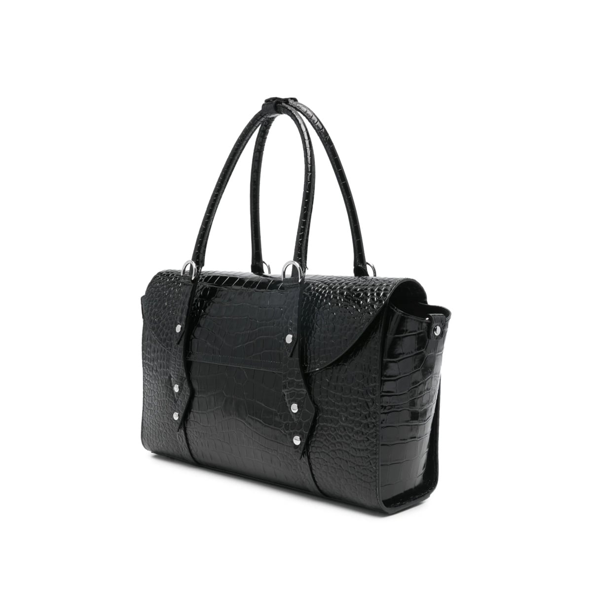 croc-effect orb tote bag - Img 3