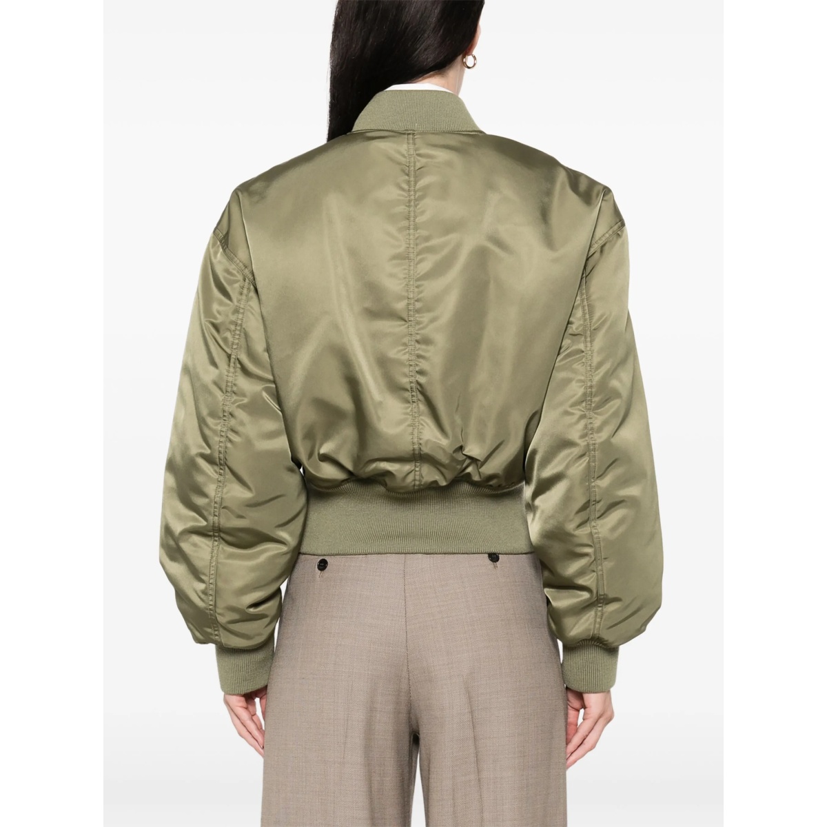 cropped bomber jacket - Img 4