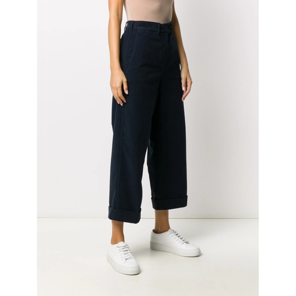 cropped wide leg trousers - Img 3