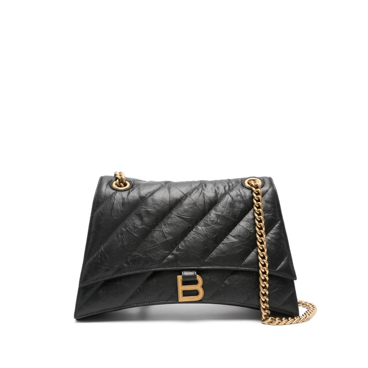 Crush quilted shoulder bag