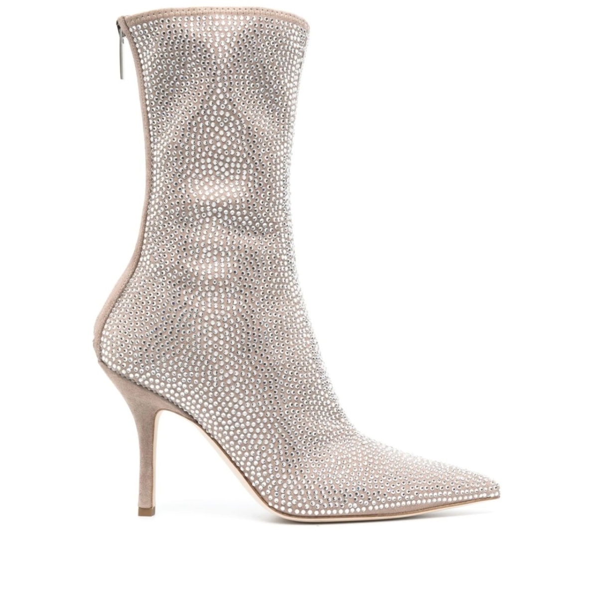 crystal-embellished 105mm pointed boots