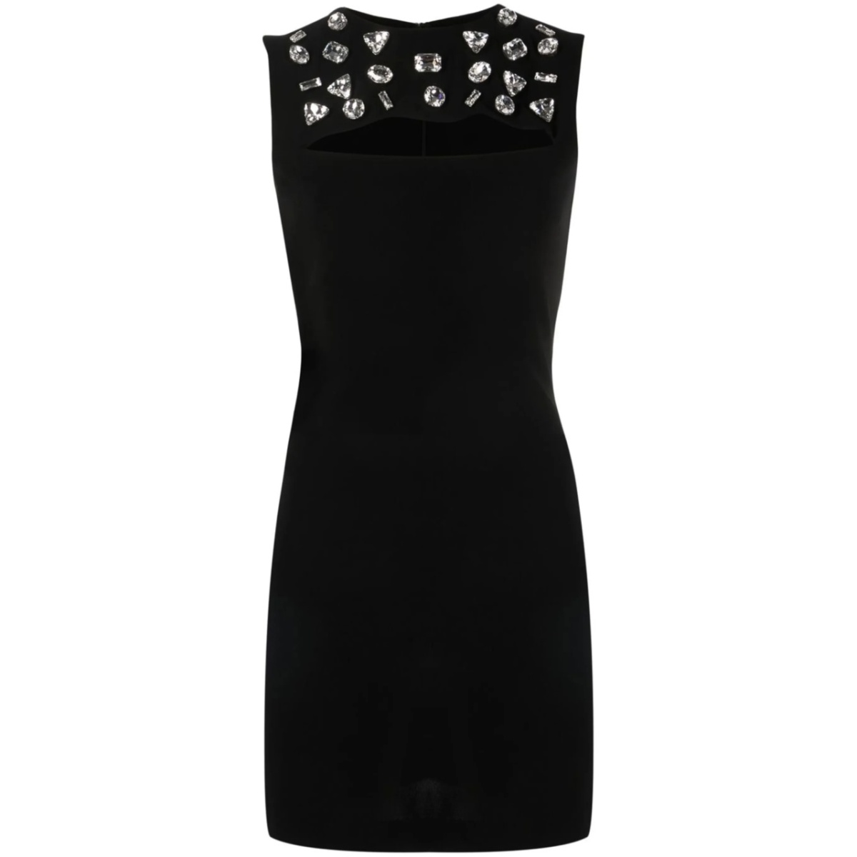 crystal-embellished sleeveless-dress