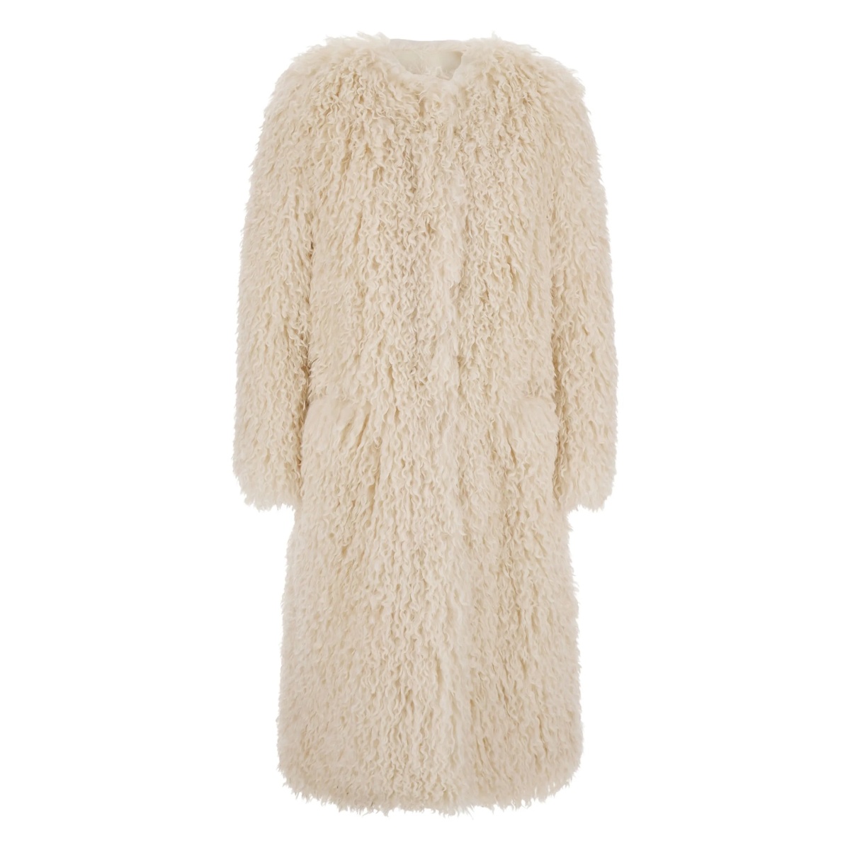 curly fleece coat
