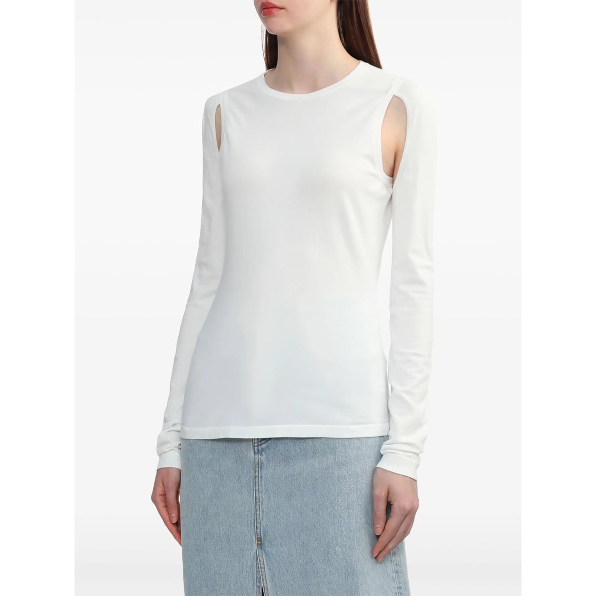 cut-out fine-knit jumper - Img 3