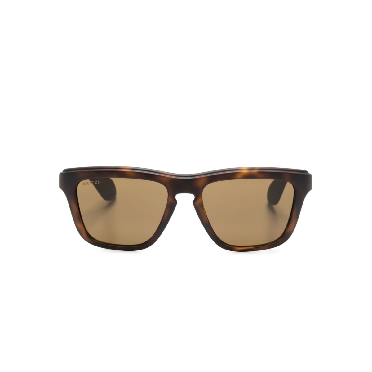 cut-out logo rectangle-frame sunglasses