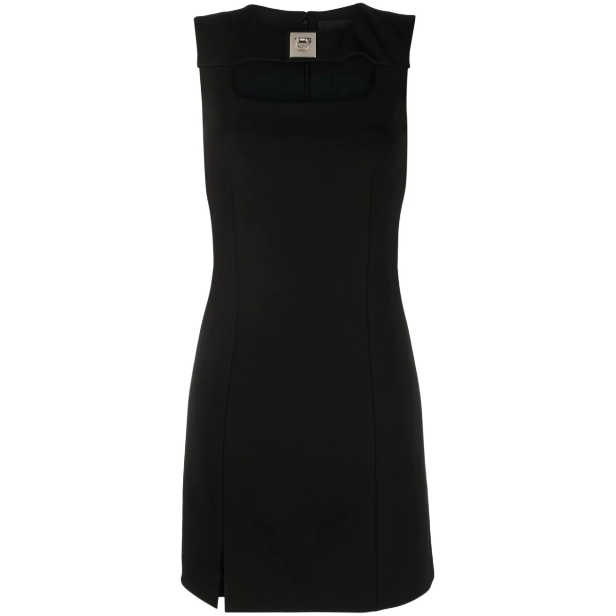 cut-out sleeveless minidress