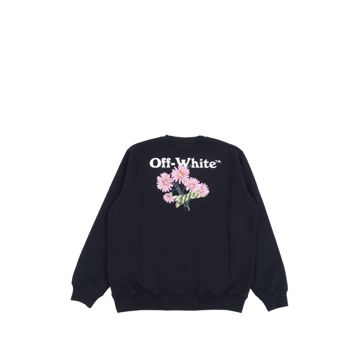 daisy-print crew-neck sweatshirt - Img 2