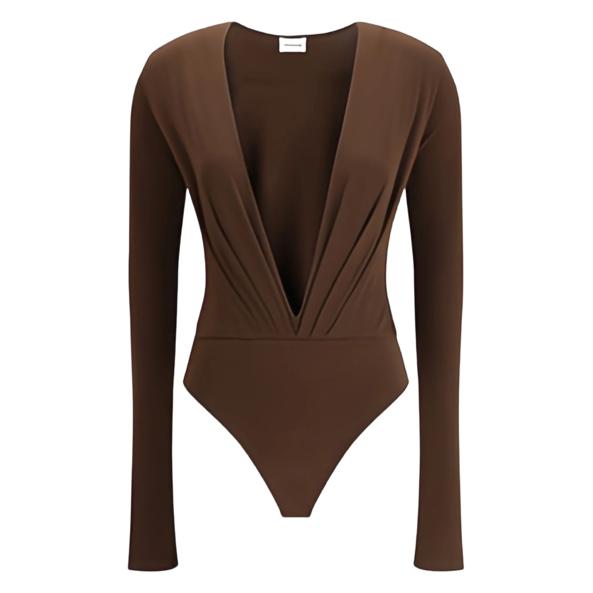 deep-V-neck bodysuit