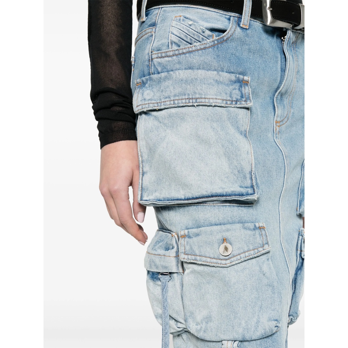 denim cargo skirt - Img 5