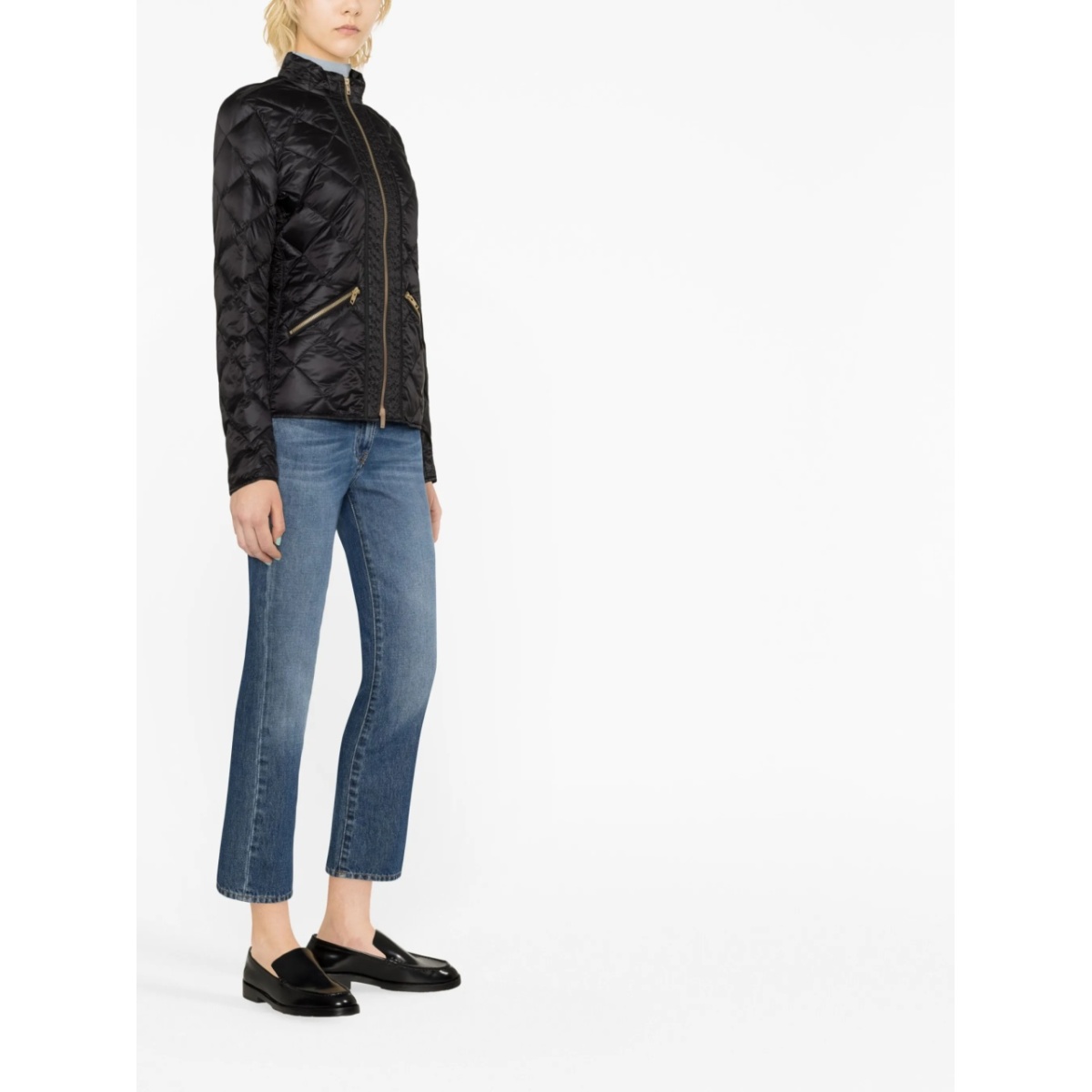 diamond-quilt zip-fastening jacket - Img 3
