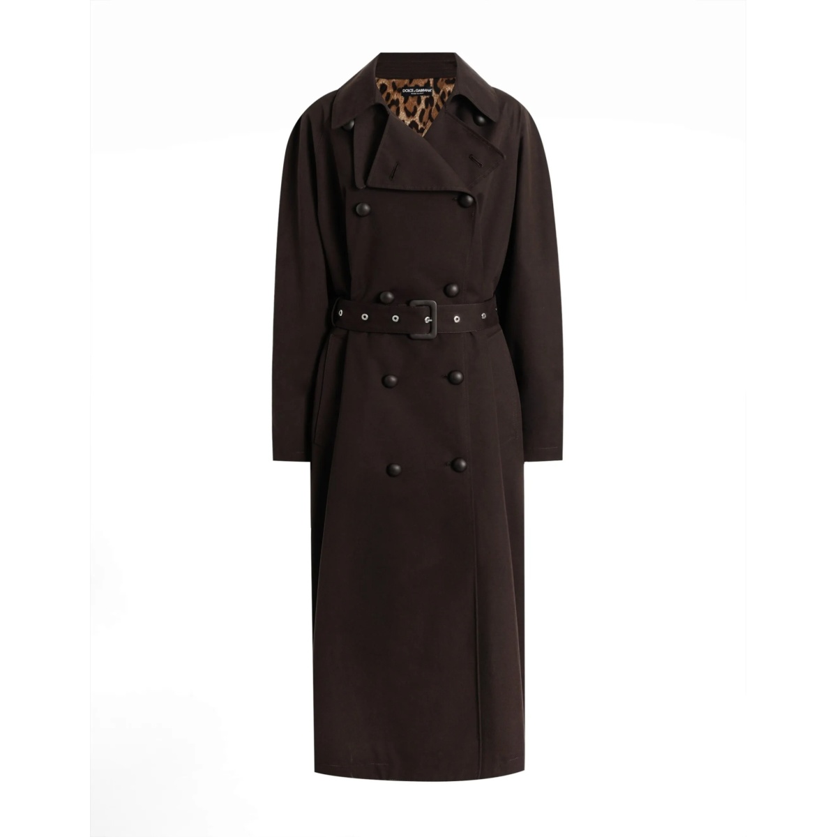 double-breasted belted coat