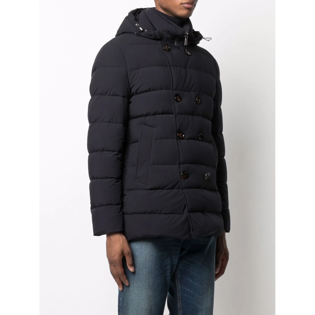 double-breasted style padded jacket - Img 3
