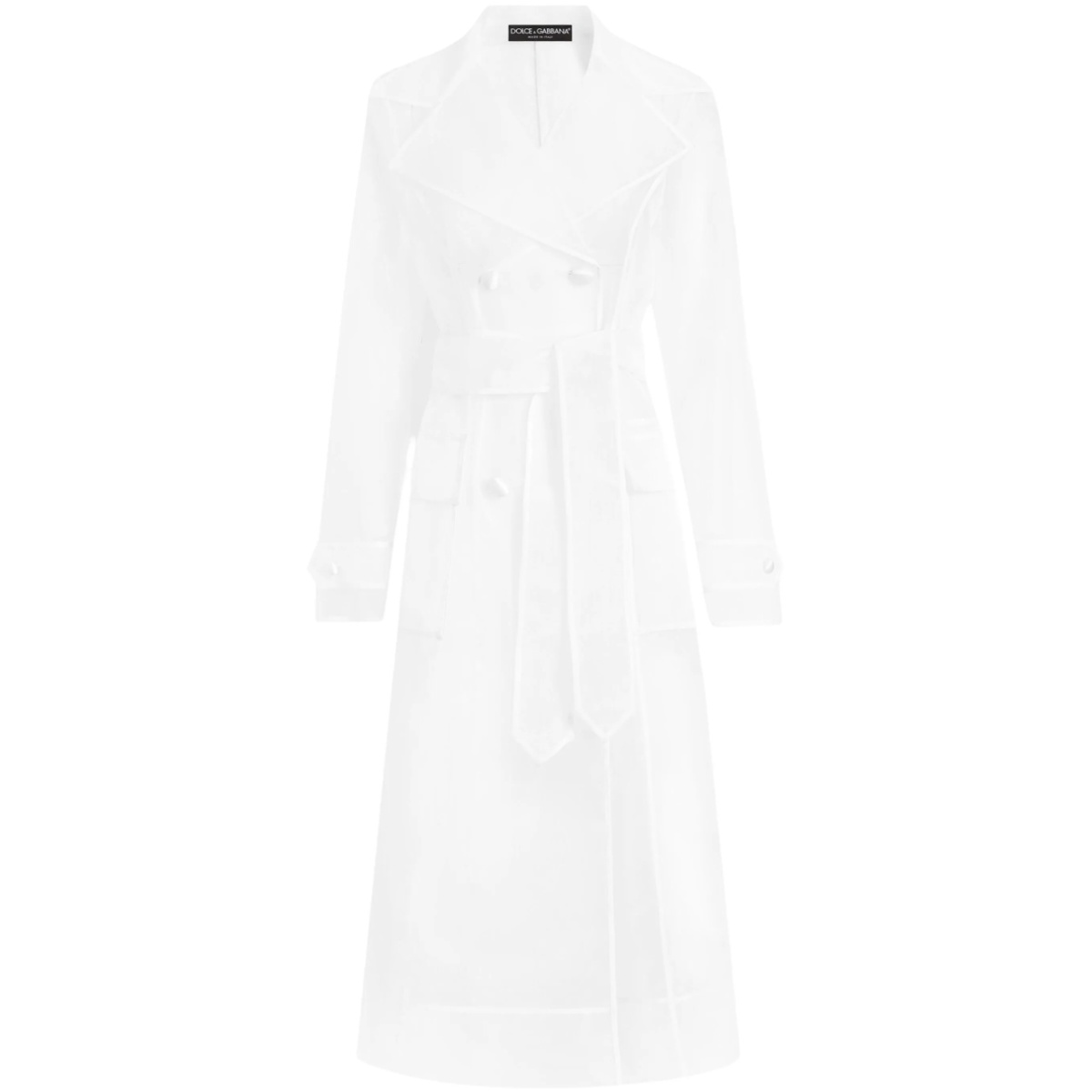 double-breasted trench coat