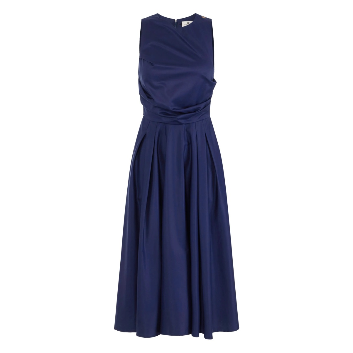 draped-bodice dress
