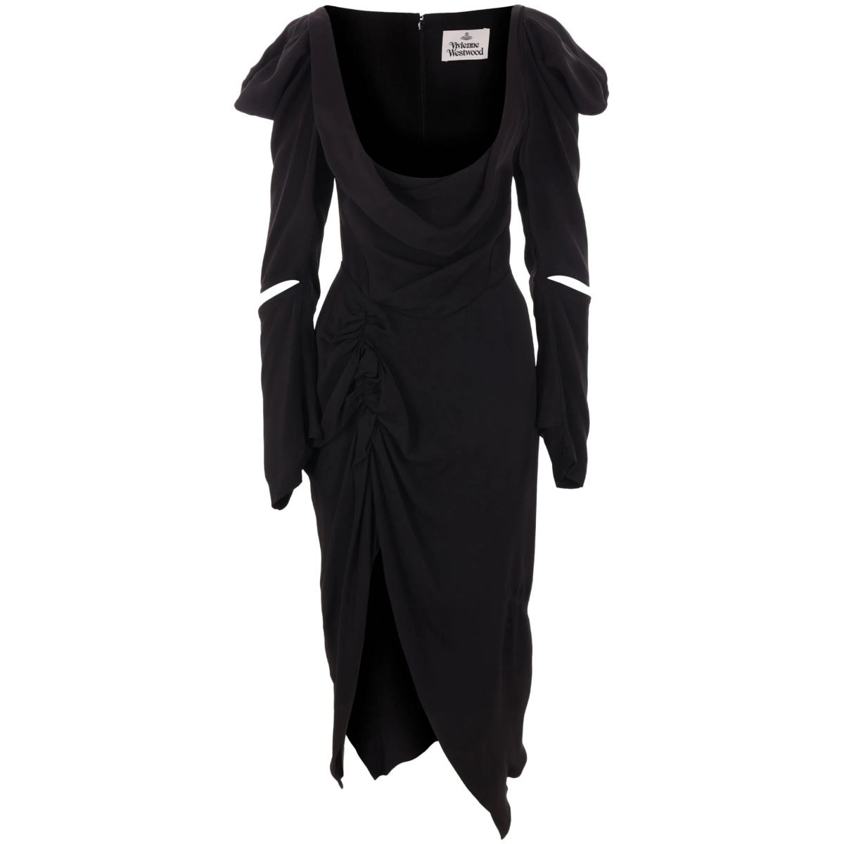 draped dress
