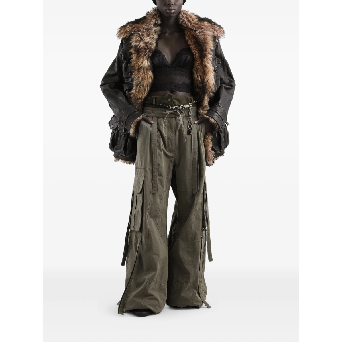 drawstring cargo pants - Img 2