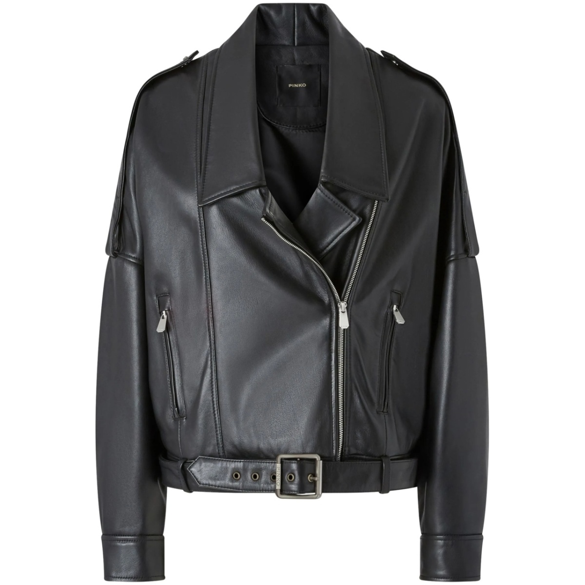 drop-shoulder biker jacket