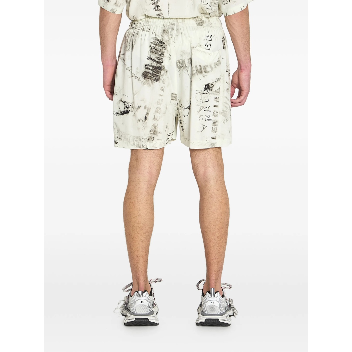 elastic-waist print pyjamas shorts - Img 4