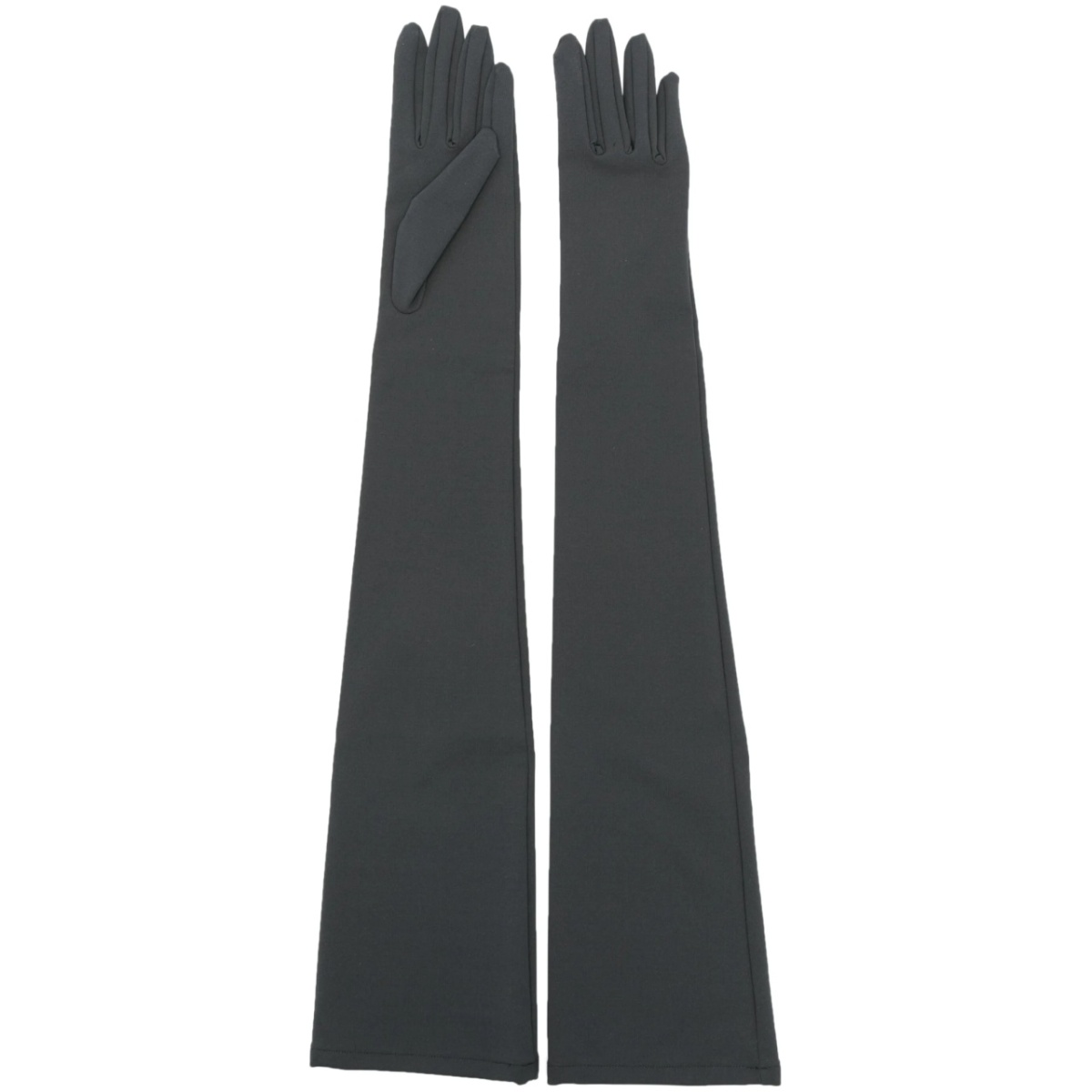 elbow-length stretch-design gloves