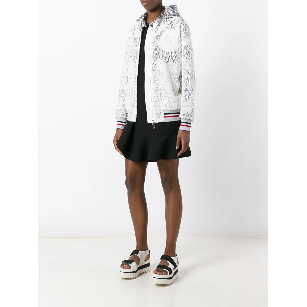 embroidered hooded jacket - Img 2